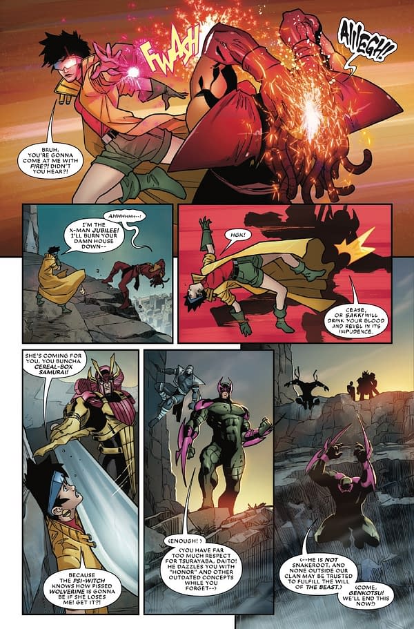 Interior preview page from PSYLOCKE: NINJA #5 DERRICK CHEW COVER