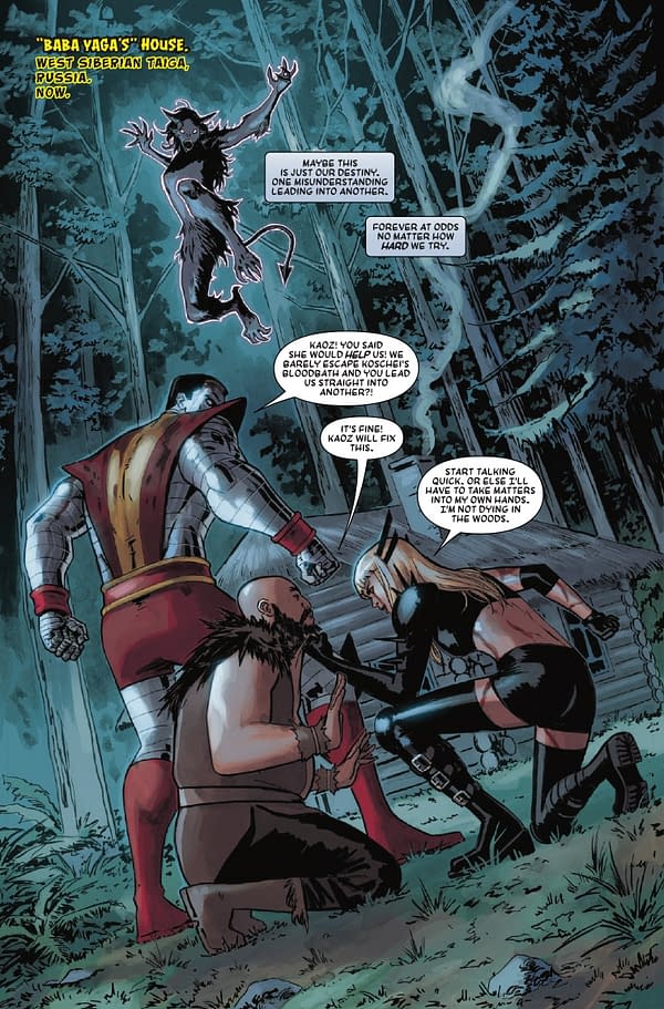 Interior preview page from MAGIK AND COLOSSUS #4 DAVID NAKAYAMA COVER
