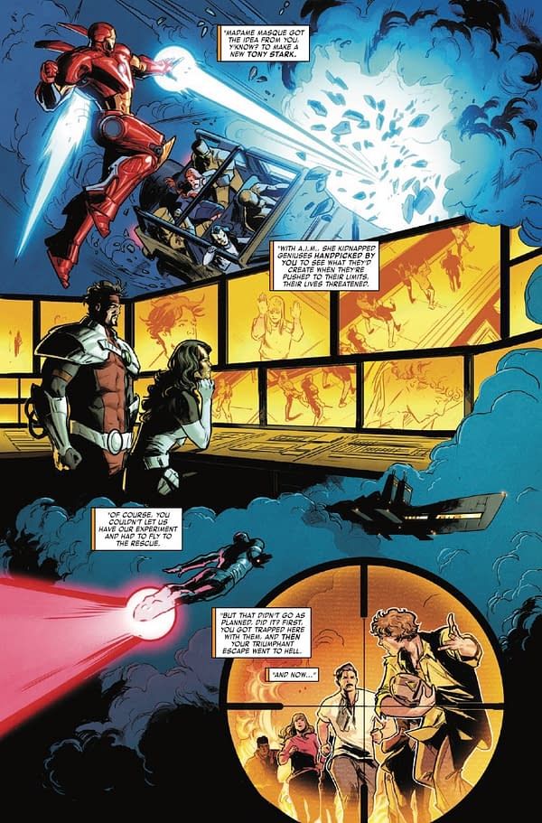 Interior preview page from IRON MAN #5 RYAN STEGMAN COVER