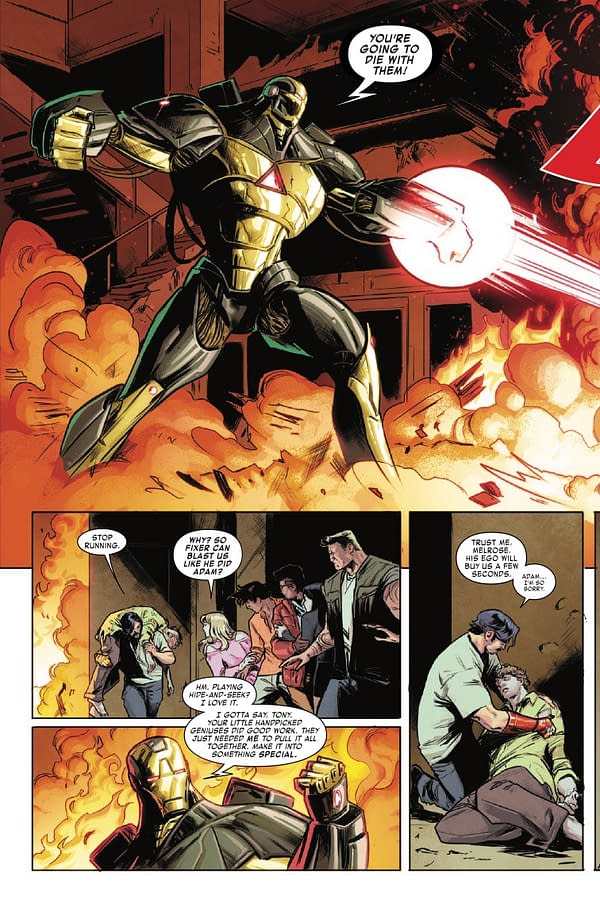 Interior preview page from IRON MAN #5 RYAN STEGMAN COVER