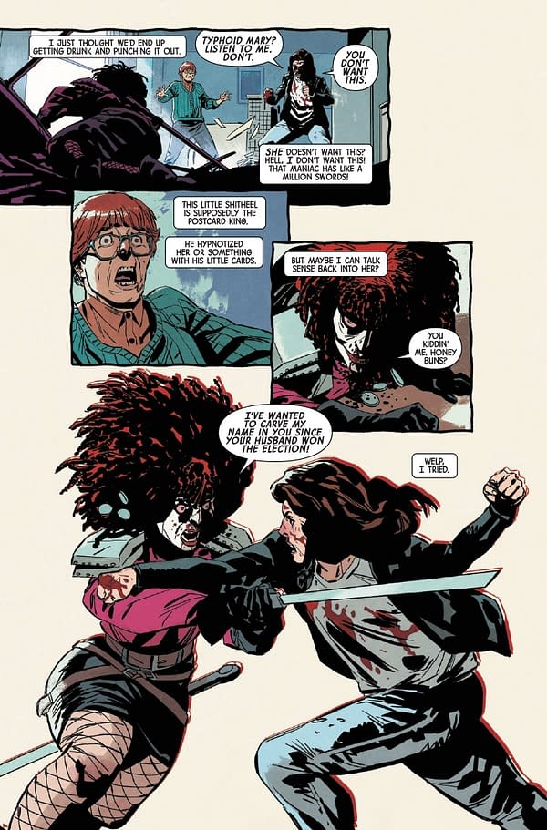 Interior preview page from ALIAS: RED BAND #3 DAVID MACK COVER