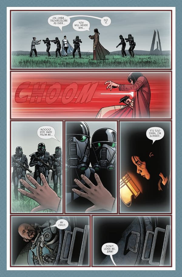 Interior preview page from STAR WARS: ROGUE ONE – JYN ERSO #1 DAVID MARQUEZ COVER