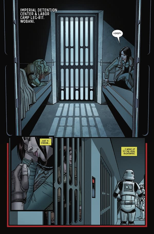 Interior preview page from STAR WARS: ROGUE ONE – JYN ERSO #1 DAVID MARQUEZ COVER