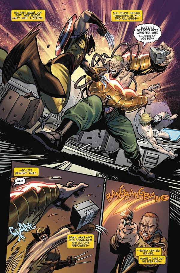 Interior preview page from WOLVERINE: WEAPONS OF ARMAGEDDON #4 LEINIL YU COVER