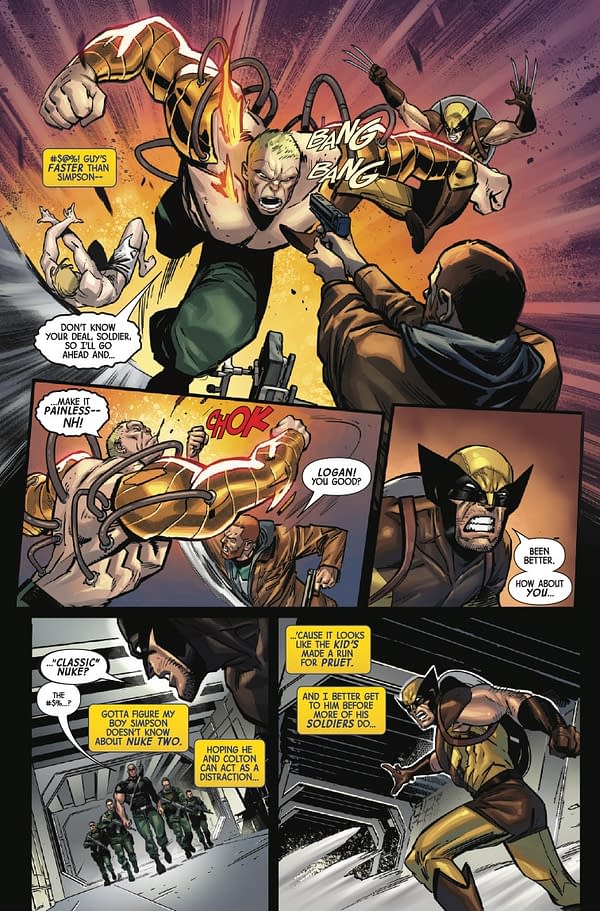 Interior preview page from WOLVERINE: WEAPONS OF ARMAGEDDON #4 LEINIL YU COVER