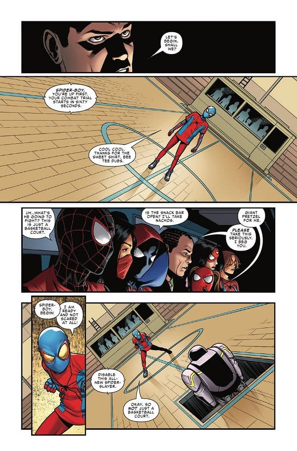Interior preview page from AMAZING SPIDER-MAN: SPIDER-VERSITY #2 GIUSEPPE CAMUNCOLI COVER