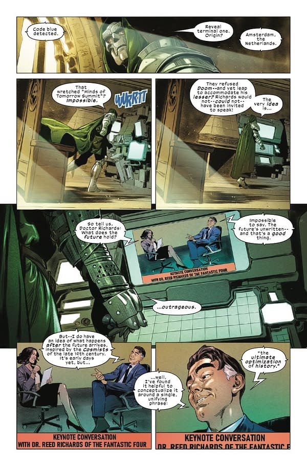 Doomquest #1 Preview: Doctor Doom's Time Travel Rivalry with Reed