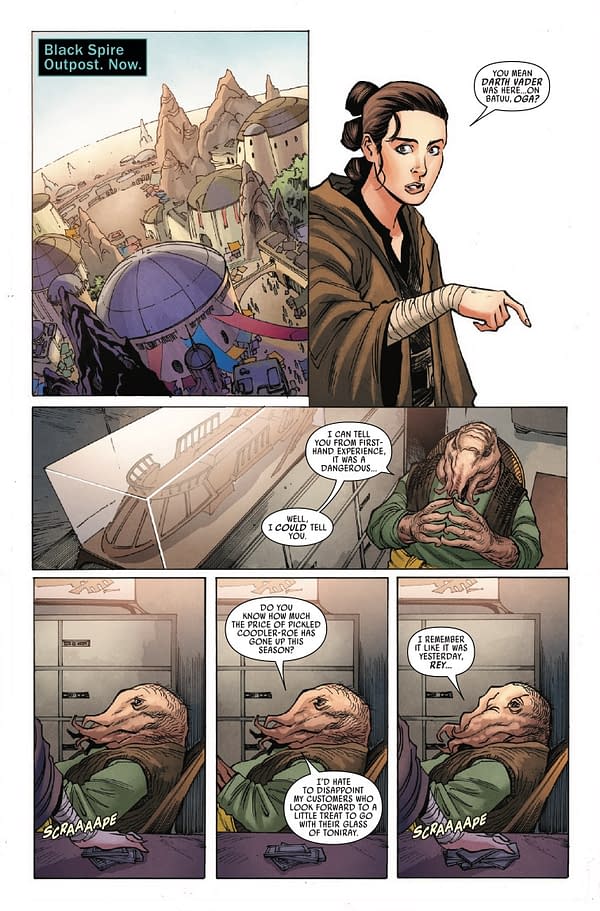 Interior preview page from STAR WARS: GALAXY'S EDGE – ECHOES OF THE EMPIRE #2 PHIL NOTO COVER