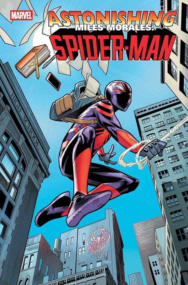 Cover image for ASTONISHING MILES MORALES: SPIDER-MAN THE ART OF THWIP #1 PACO MEDINA VARIANT