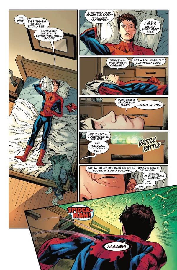 Interior preview page from AMAZING SPIDER-MAN #28 CORY SMITH COVER