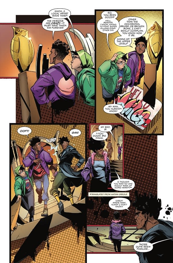 Interior preview page from ASTONISHING MILES MORALES: SPIDER-MAN - THE ART OF THWIP #1 TUARIN CLARKE COVER