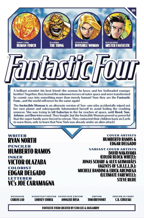 Interior preview page from FANTASTIC FOUR #10 HUMBERTO RAMOS COVER