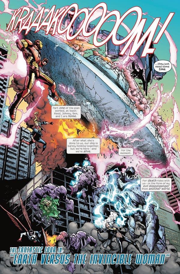 Interior preview page from FANTASTIC FOUR #10 HUMBERTO RAMOS COVER