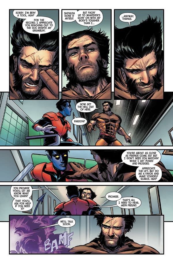 Interior preview page from WOLVERINE #22 DAN PANOSIAN COVER
