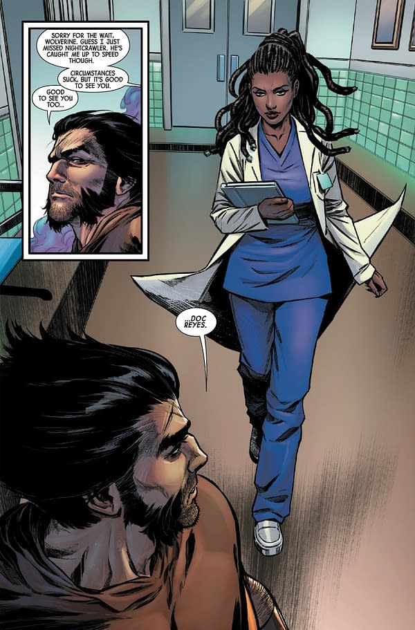 Interior preview page from WOLVERINE #22 DAN PANOSIAN COVER