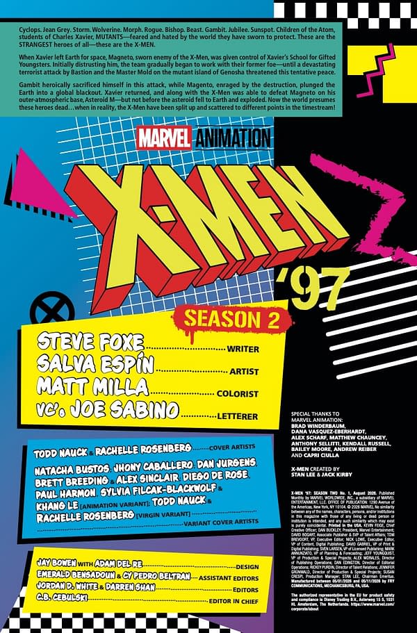 Interior preview page from X-MEN '97: SEASON TWO #1 TODD NAUCK COVER