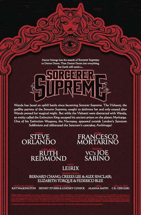 Interior preview page from SORCERER SUPREME #7 LESLEY "LEIRIX" LI COVER