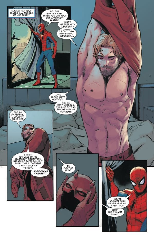 Interior preview page from DAREDEVIL #3 LEE GARBETT COVER
