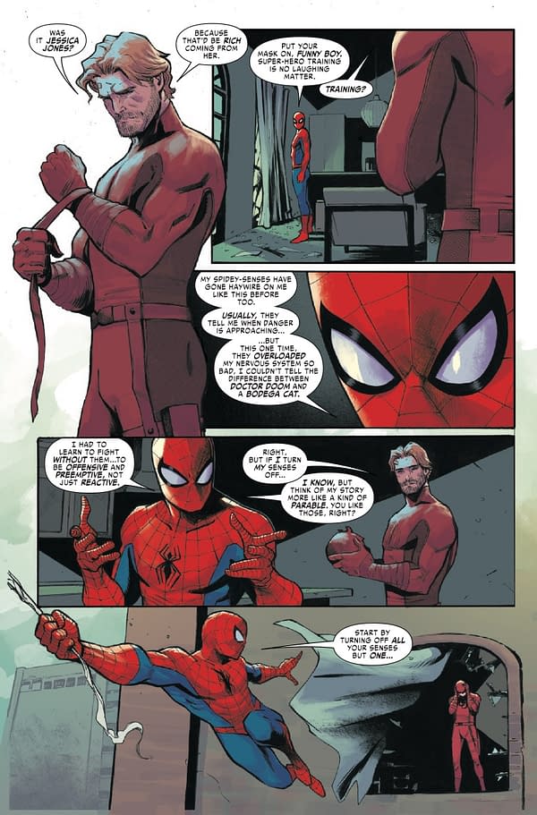 Interior preview page from DAREDEVIL #3 LEE GARBETT COVER