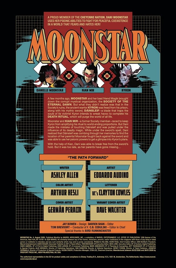 Interior preview page from MOONSTAR #4 GERMAN PERALTA COVER