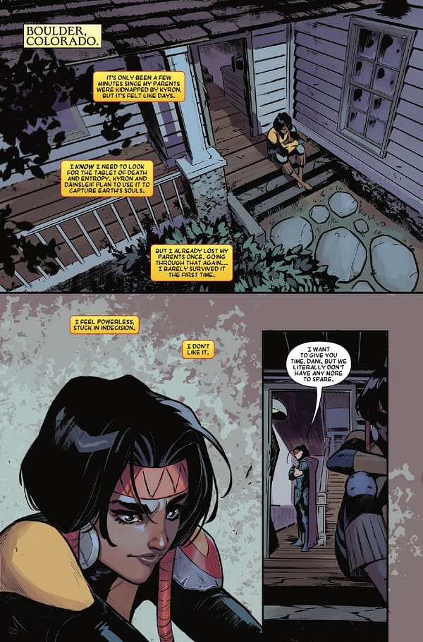 Interior preview page from MOONSTAR #4 GERMAN PERALTA COVER