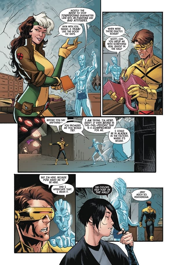 Interior preview page from X-MEN UNITED #4 STEFANO CASELLI COVER