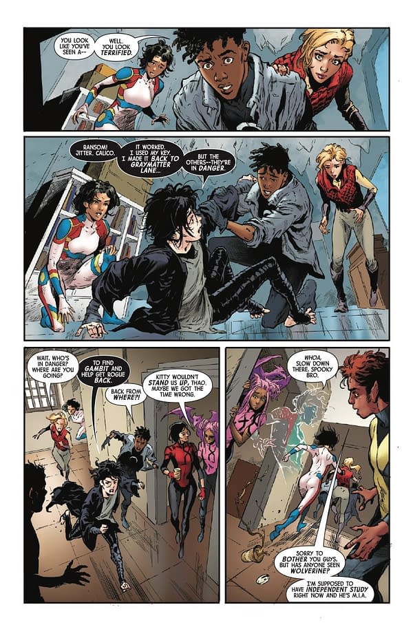 Interior preview page from X-MEN UNITED #5 STEFANO CASELLI COVER