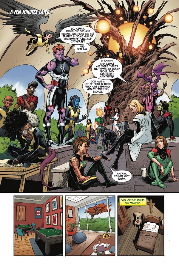 Interior preview page from X-MEN UNITED #5 STEFANO CASELLI COVER