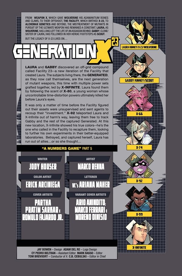 Interior preview page from GENERATION X-23 #5 PARTHA PRATIM COVER