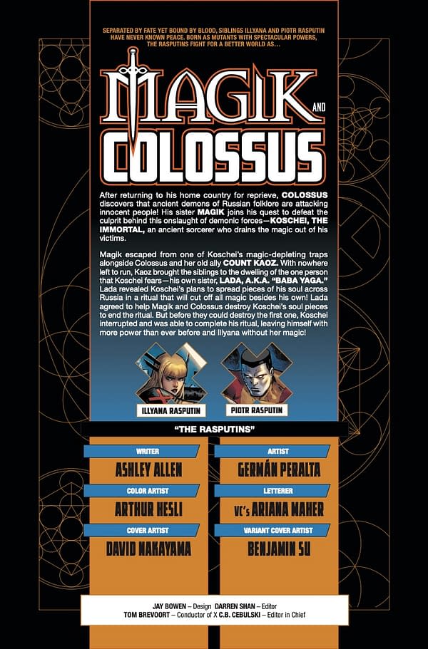 Interior preview page from MAGIK AND COLOSSUS #5 DAVID NAKAYAMA COVER