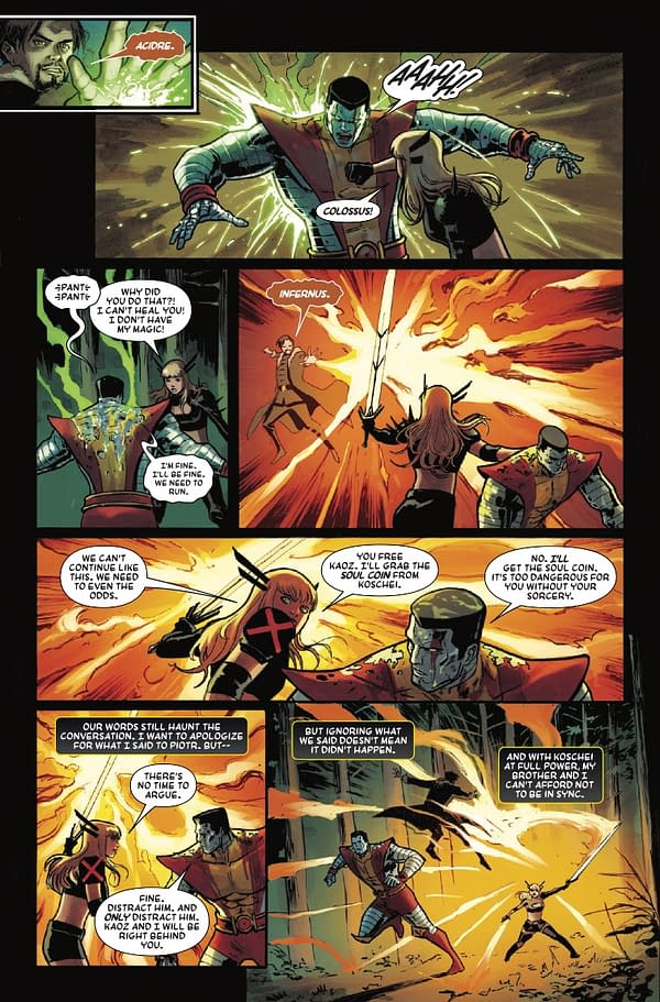 Interior preview page from MAGIK AND COLOSSUS #5 DAVID NAKAYAMA COVER