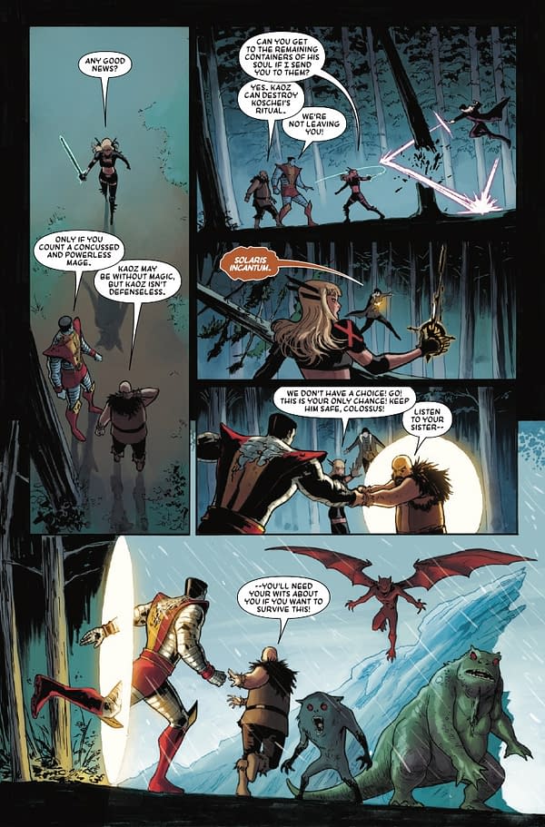 Interior preview page from MAGIK AND COLOSSUS #5 DAVID NAKAYAMA COVER