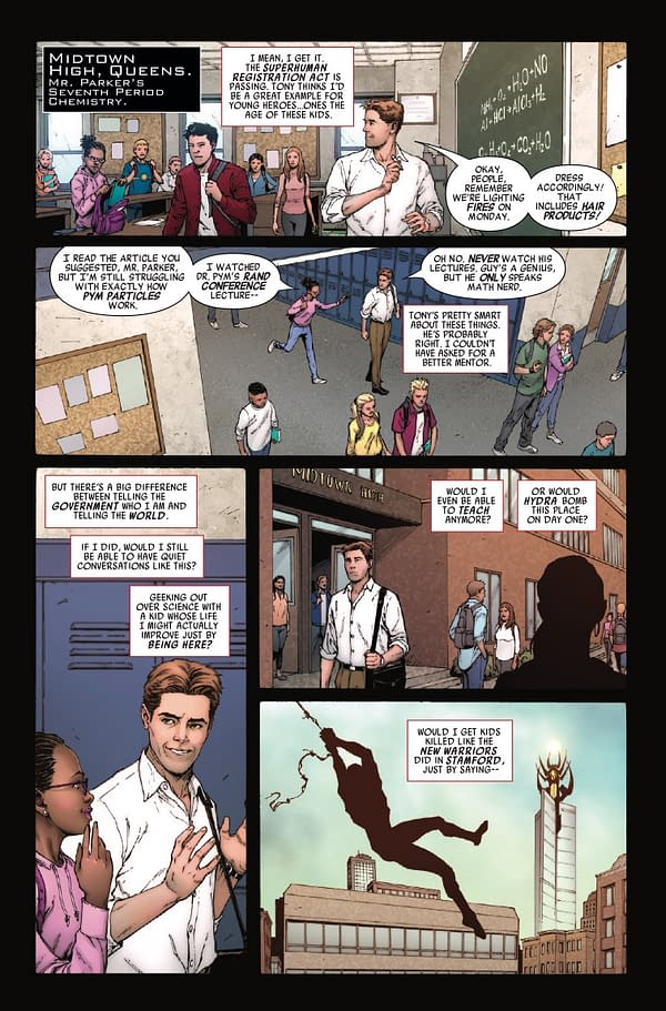 Interior preview page from CIVIL WAR: UNMASKED #2 GEOFF SHAW COVER