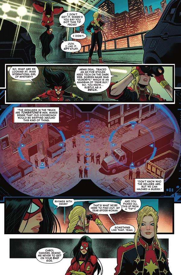Interior preview page from CAPTAIN MARVEL: DARK PAST #3 LUCAS WERNECK COVER