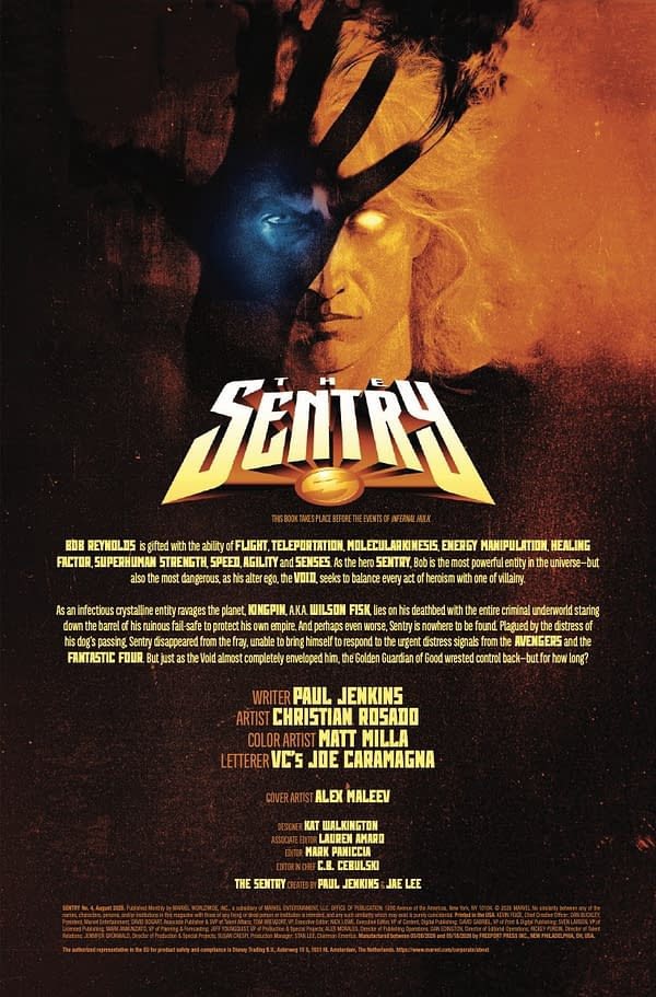Interior preview page from THE SENTRY #4 ALEX MALEEV COVER