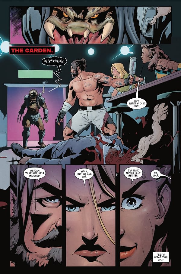 Interior preview page from PREDATOR: BLOODSHED #5 KEN LASHLEY COVER