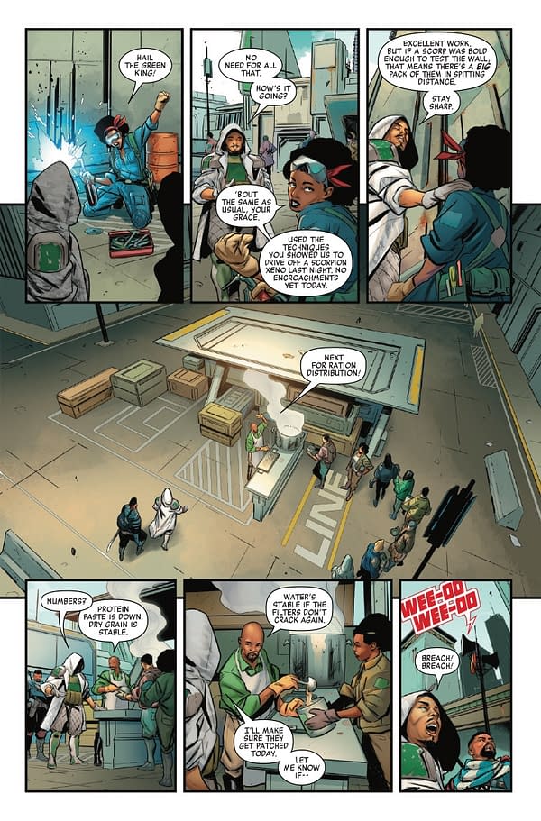 Interior preview page from ALIEN: KING KILLER #3 DAVID YARDIN COVER
