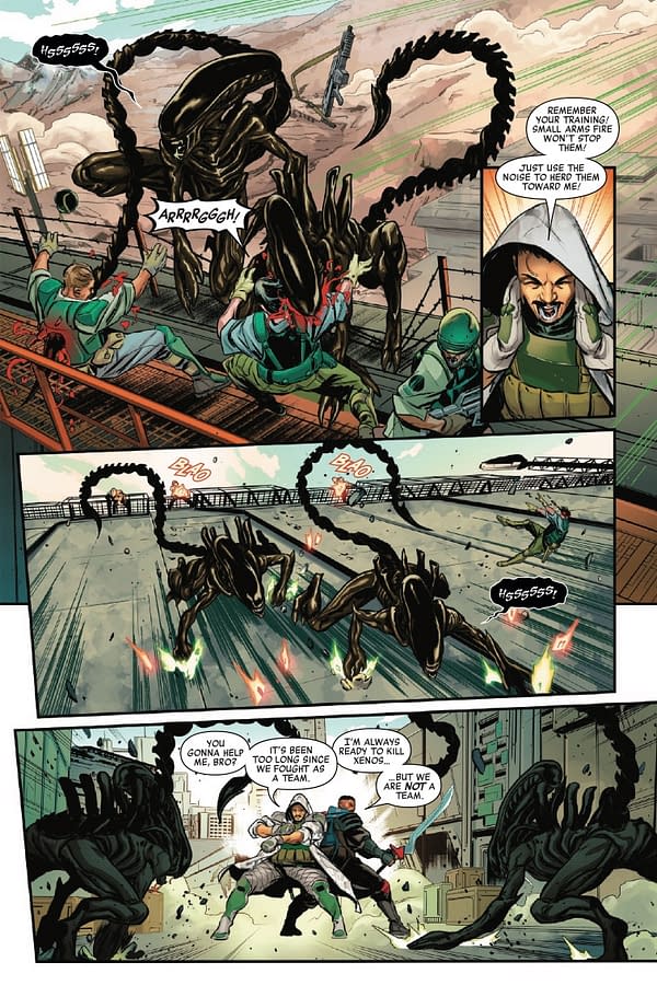 Interior preview page from ALIEN: KING KILLER #3 DAVID YARDIN COVER
