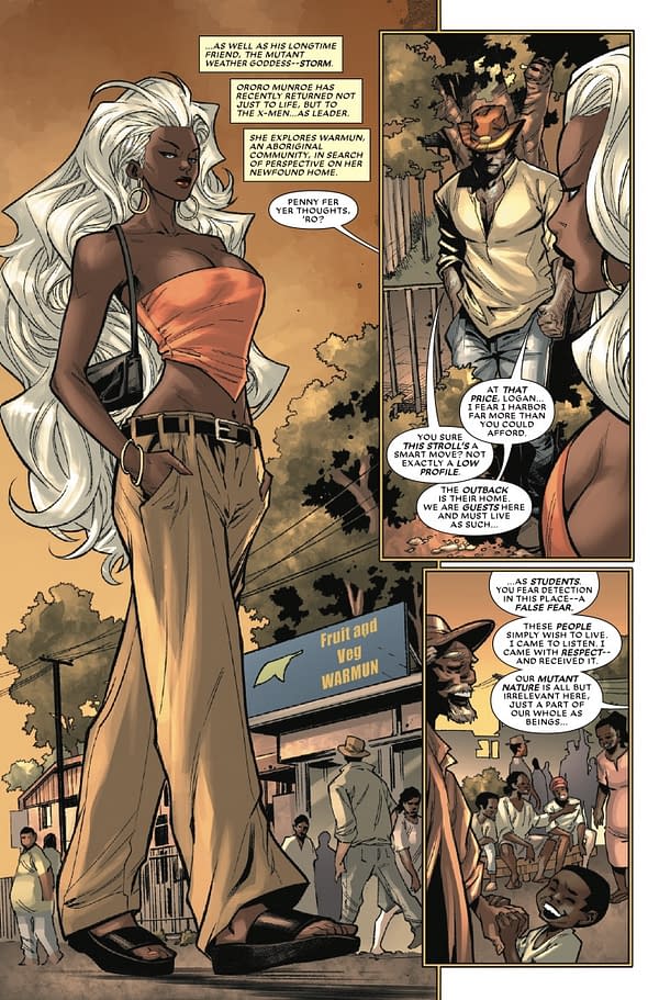 Interior preview page from X-MEN: OUTBACK #1 RUSSELL DAUTERMAN COVER