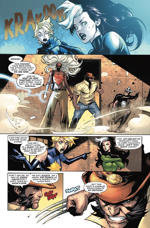 Interior preview page from X-MEN: OUTBACK #1 RUSSELL DAUTERMAN COVER