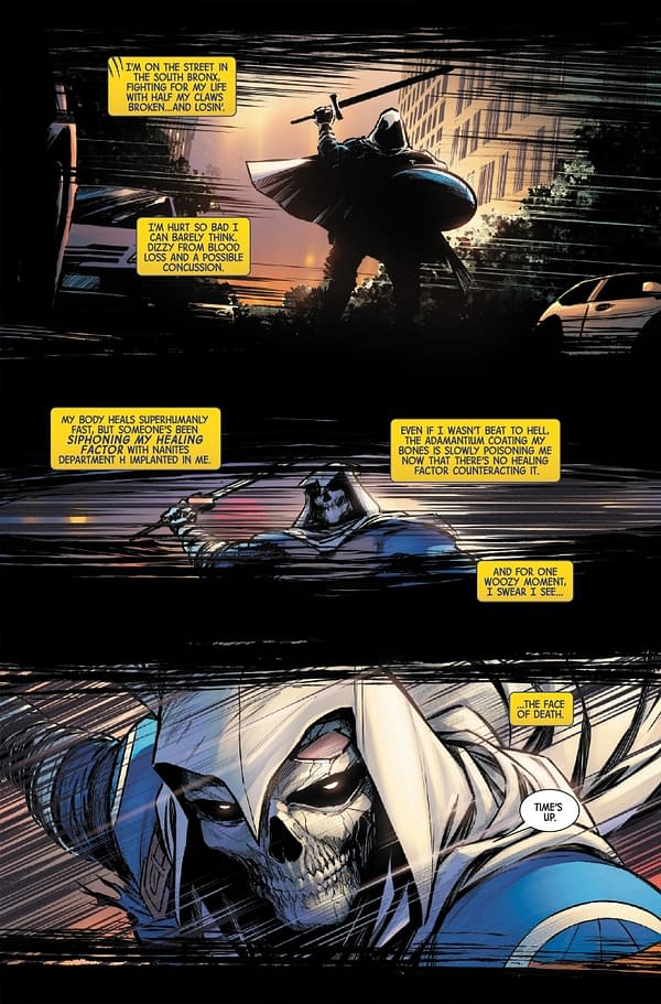 Interior preview page from WOLVERINE #23 DAN PANOSIAN COVER