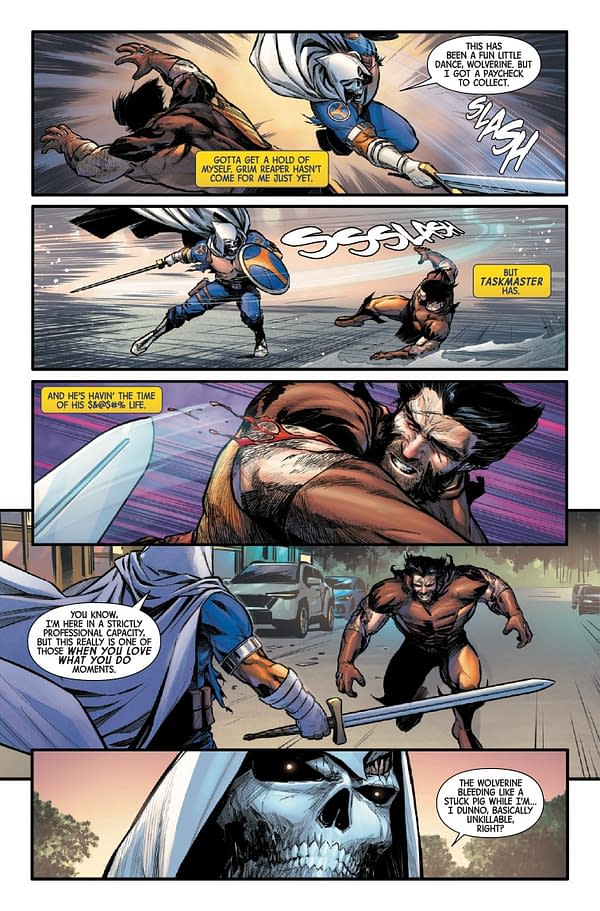 Interior preview page from WOLVERINE #23 DAN PANOSIAN COVER