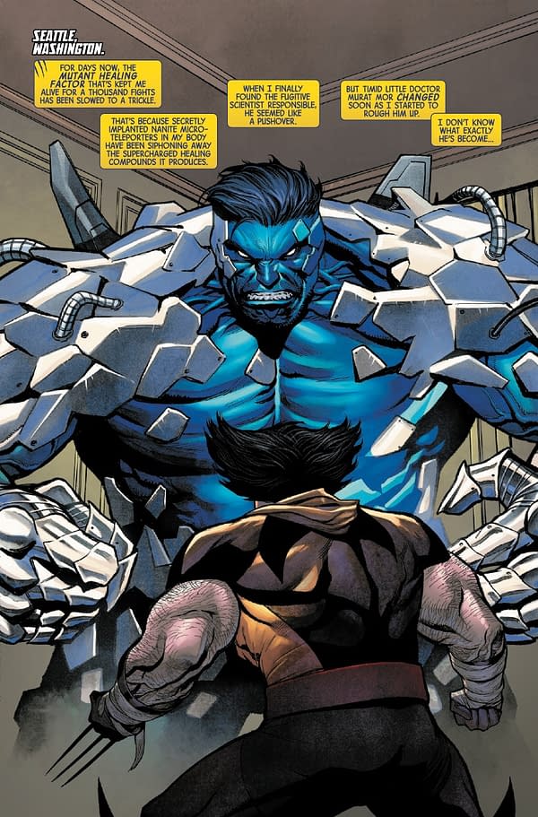 Interior preview page from WOLVERINE #24 DAN PANOSIAN COVER