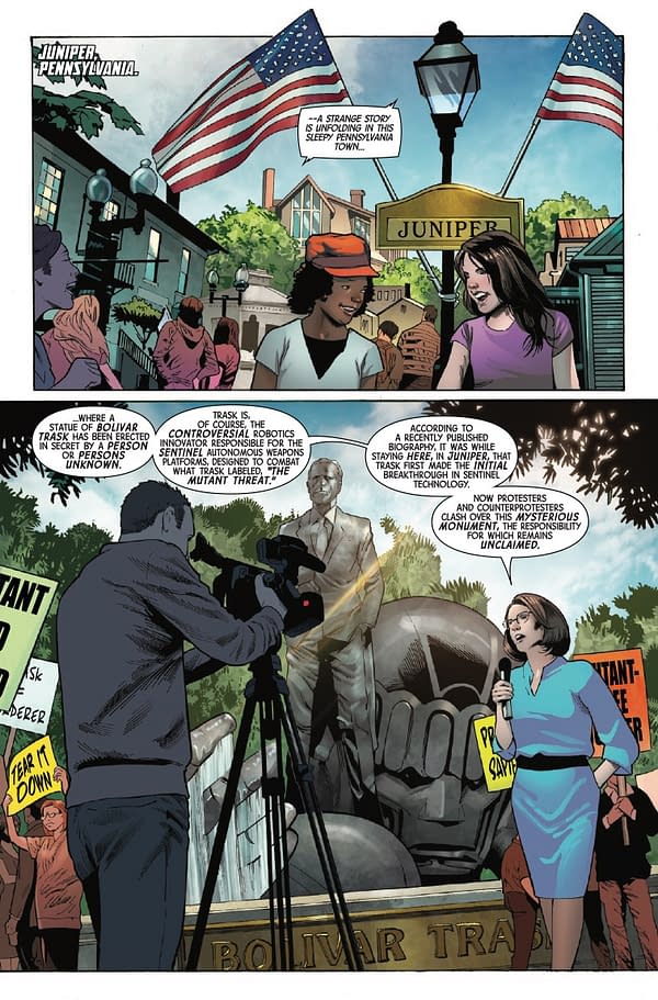 Interior preview page from X-MEN #34 TONY DANIEL COVER