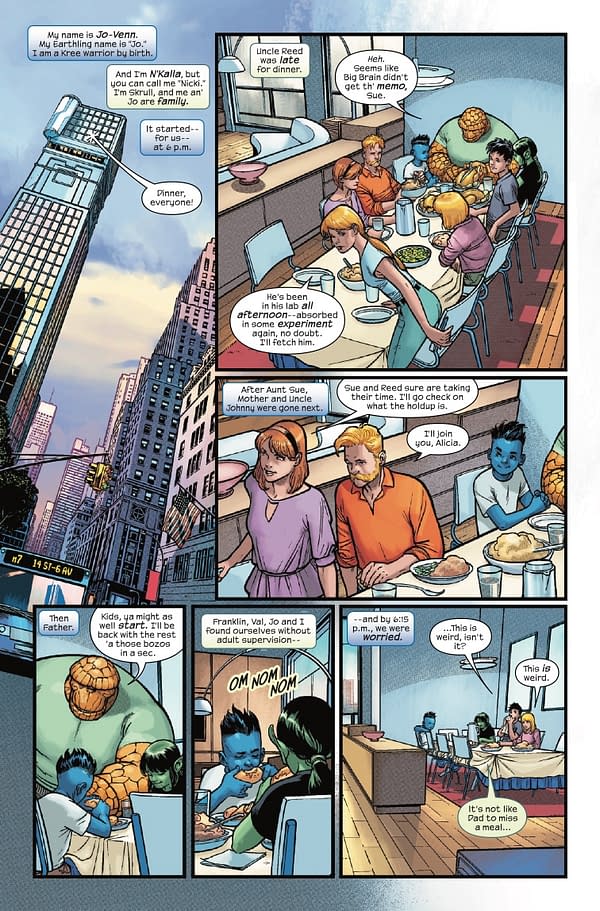 Interior preview page from FANTASTIC FOUR #14 HUMBERTO RAMOS COVER
