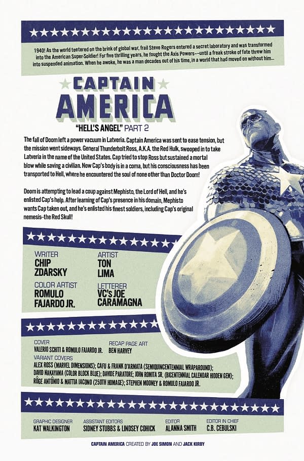 Interior preview page from CAPTAIN AMERICA #13 VALERIO SCHITI COVER
