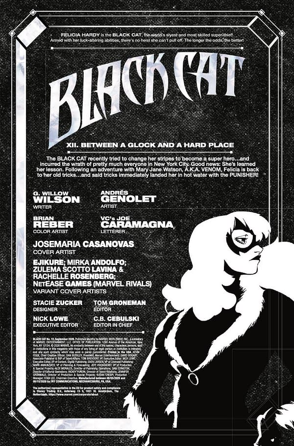 Black Cat #12 Preview: Punisher Crashes Felicia's Party