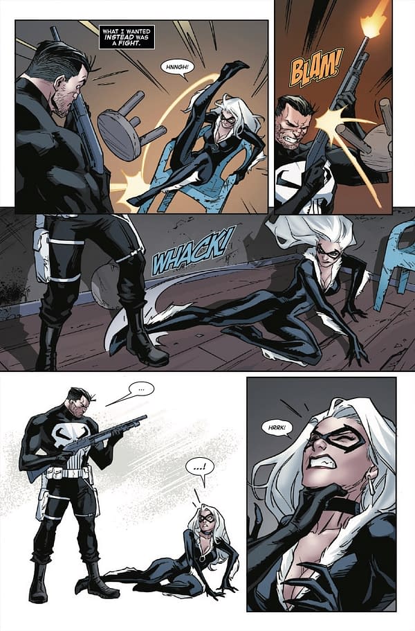 Black Cat #12 Preview: Punisher Crashes Felicia's Party