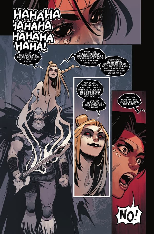 Interior preview page from MOONSTAR #5 GERMAN PERALTA COVER