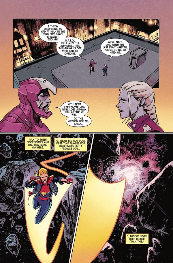 Interior preview page from THE INFERNAL HULK #9 NIC KLEIN COVER